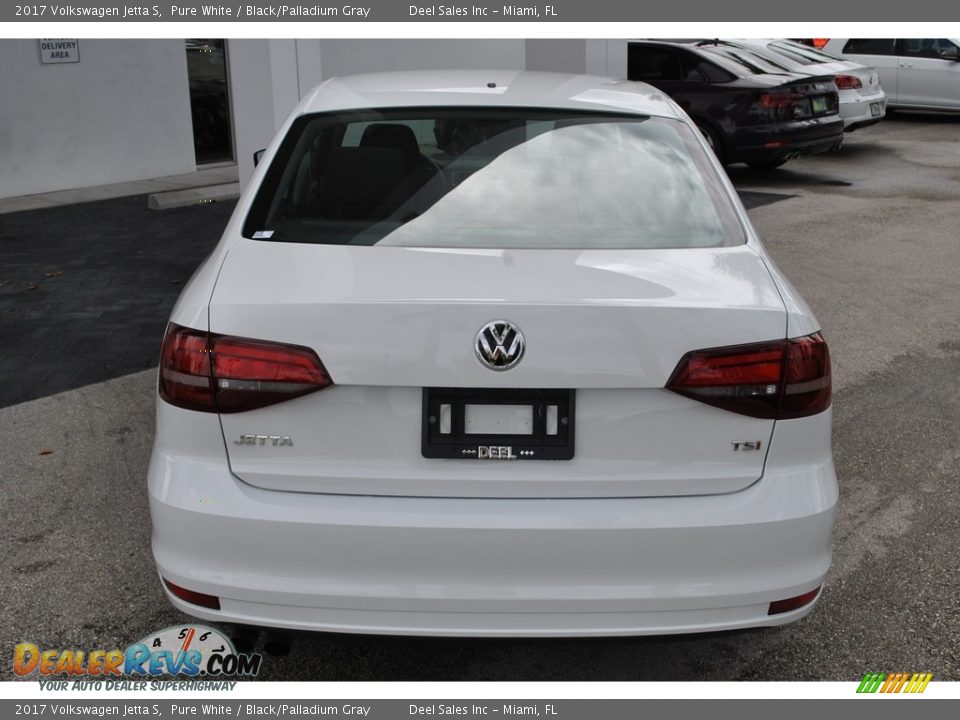 2017 Volkswagen Jetta S Pure White / Black/Palladium Gray Photo #8