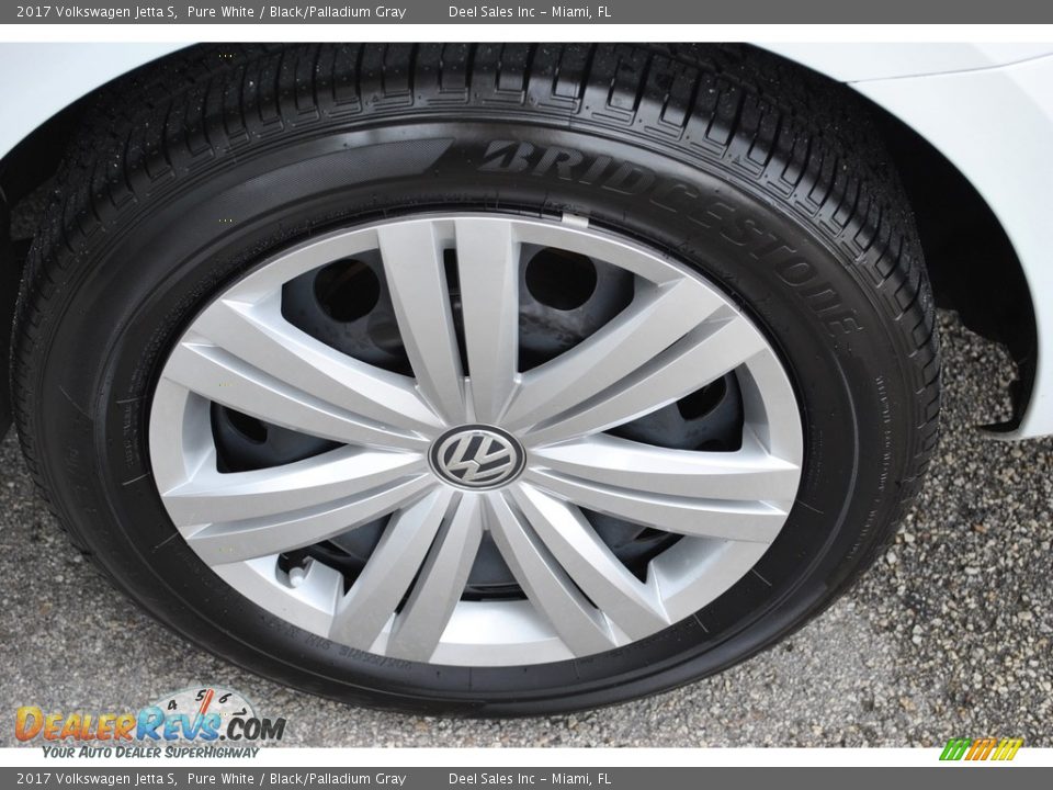 2017 Volkswagen Jetta S Pure White / Black/Palladium Gray Photo #11