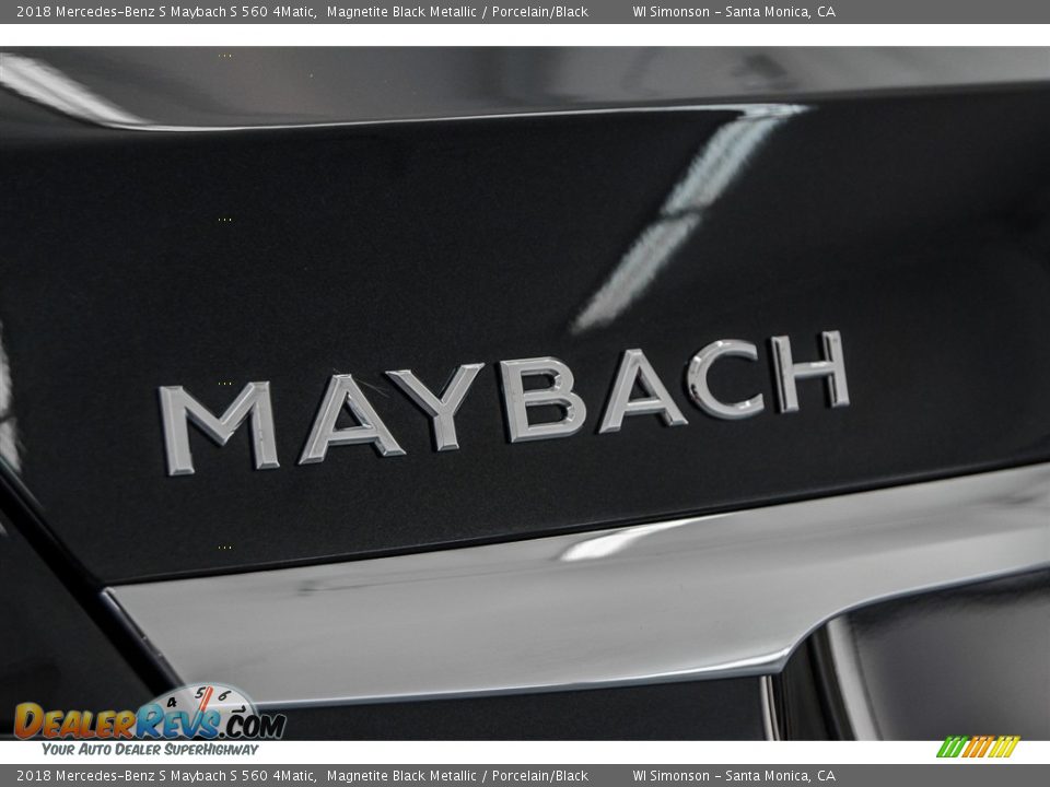 2018 Mercedes-Benz S Maybach S 560 4Matic Magnetite Black Metallic / Porcelain/Black Photo #28