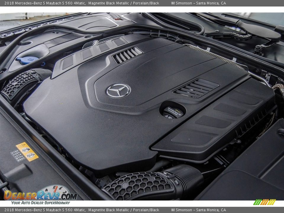 2018 Mercedes-Benz S Maybach S 560 4Matic Magnetite Black Metallic / Porcelain/Black Photo #32