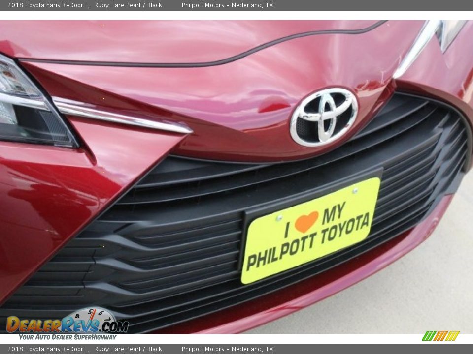2018 Toyota Yaris 3-Door L Ruby Flare Pearl / Black Photo #3