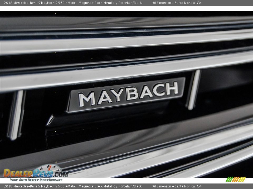 2018 Mercedes-Benz S Maybach S 560 4Matic Magnetite Black Metallic / Porcelain/Black Photo #35