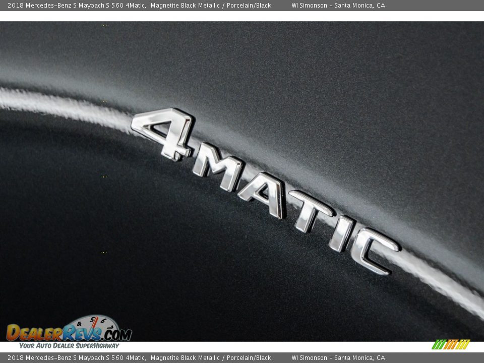 2018 Mercedes-Benz S Maybach S 560 4Matic Magnetite Black Metallic / Porcelain/Black Photo #36