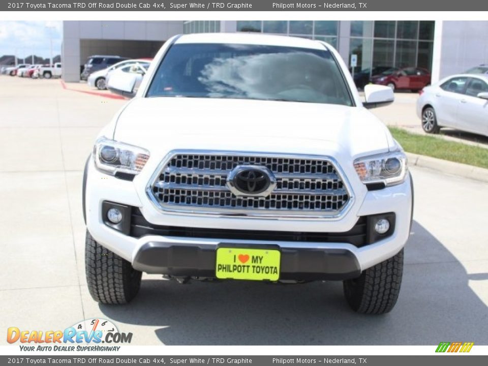 2017 Toyota Tacoma TRD Off Road Double Cab 4x4 Super White / TRD Graphite Photo #2