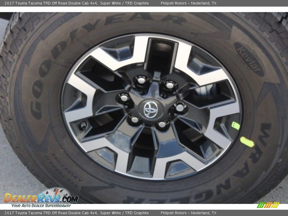 2017 Toyota Tacoma TRD Off Road Double Cab 4x4 Super White / TRD Graphite Photo #4