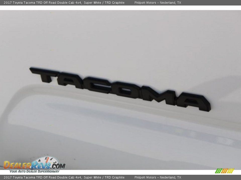 2017 Toyota Tacoma TRD Off Road Double Cab 4x4 Super White / TRD Graphite Photo #5