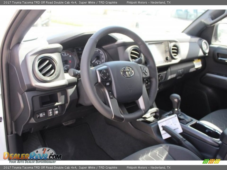 2017 Toyota Tacoma TRD Off Road Double Cab 4x4 Super White / TRD Graphite Photo #7