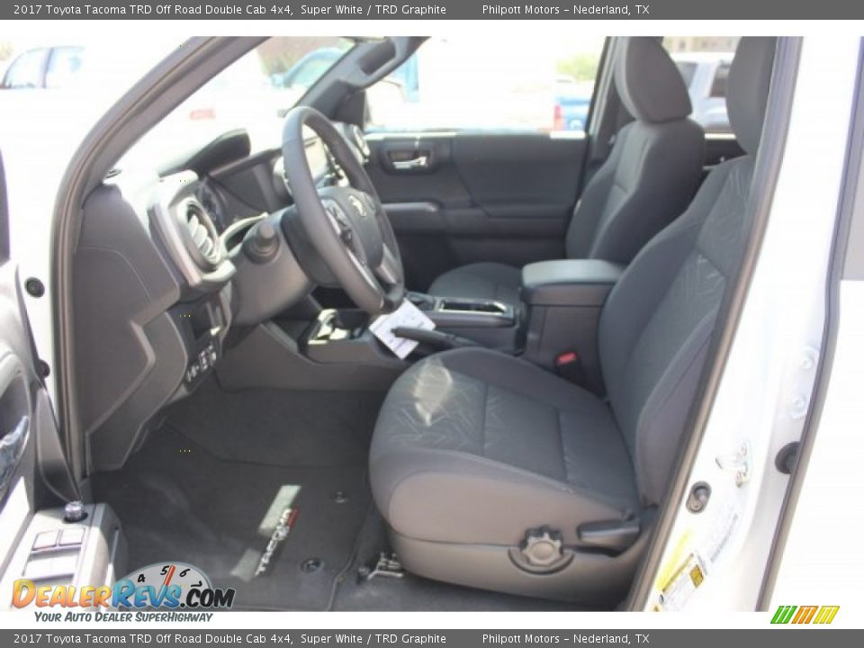 2017 Toyota Tacoma TRD Off Road Double Cab 4x4 Super White / TRD Graphite Photo #8