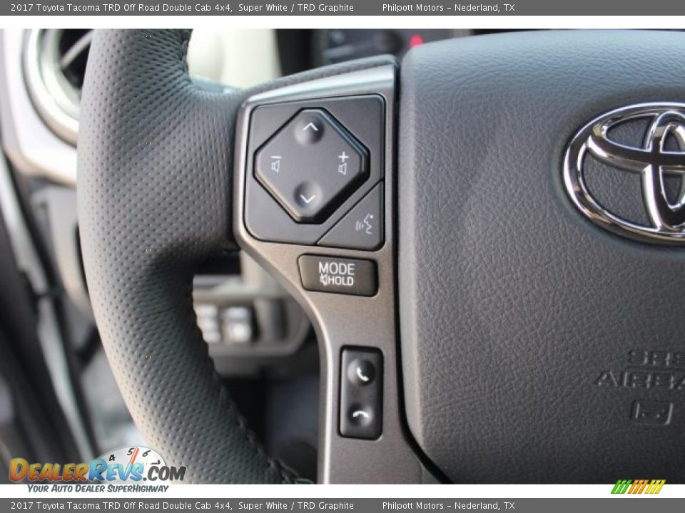 2017 Toyota Tacoma TRD Off Road Double Cab 4x4 Super White / TRD Graphite Photo #10