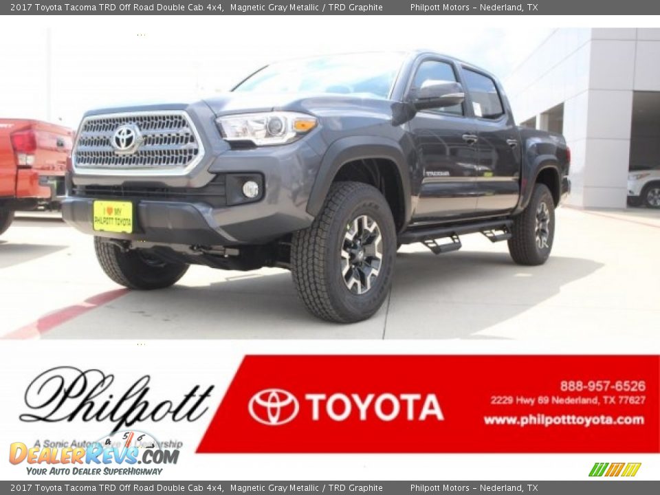 2017 Toyota Tacoma TRD Off Road Double Cab 4x4 Magnetic Gray Metallic / TRD Graphite Photo #1
