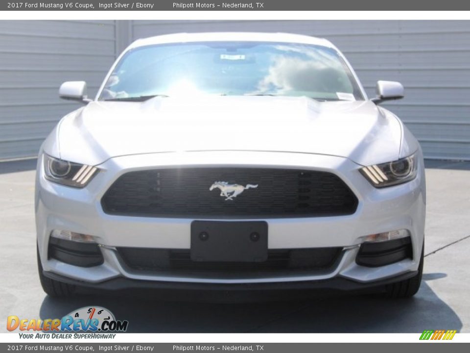 2017 Ford Mustang V6 Coupe Ingot Silver / Ebony Photo #2