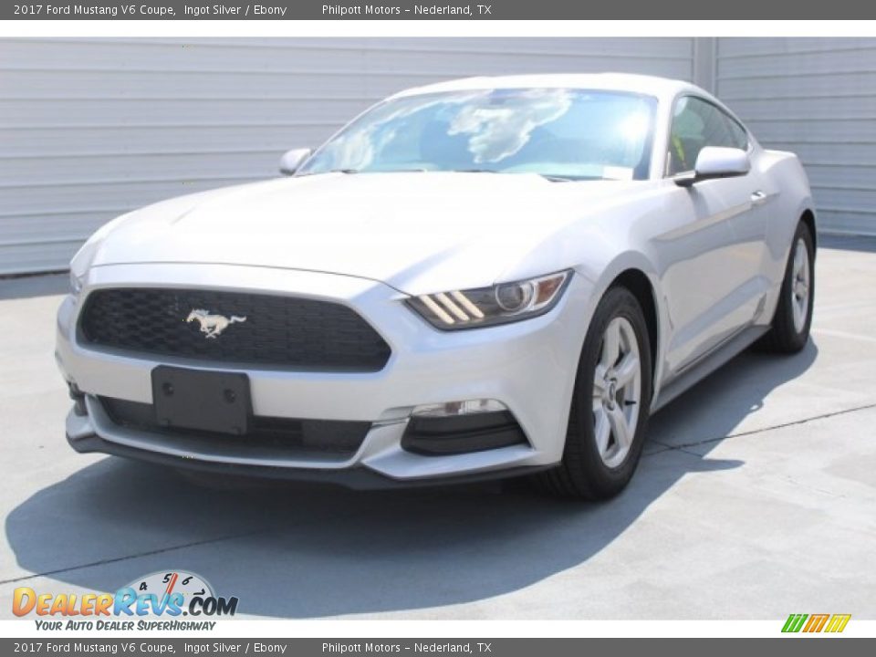 2017 Ford Mustang V6 Coupe Ingot Silver / Ebony Photo #3