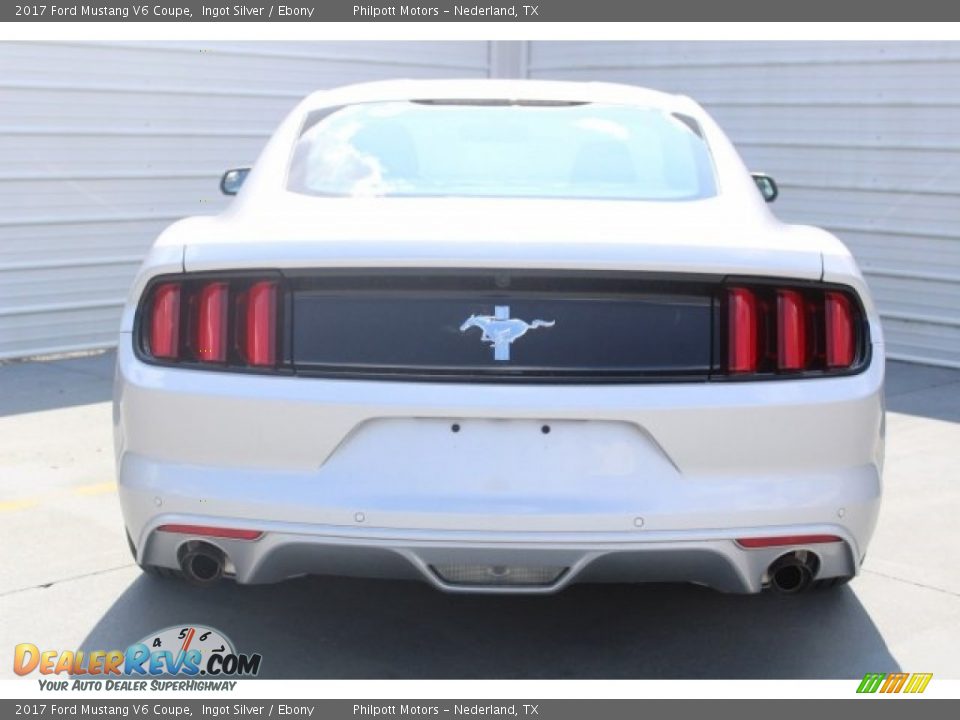 2017 Ford Mustang V6 Coupe Ingot Silver / Ebony Photo #7