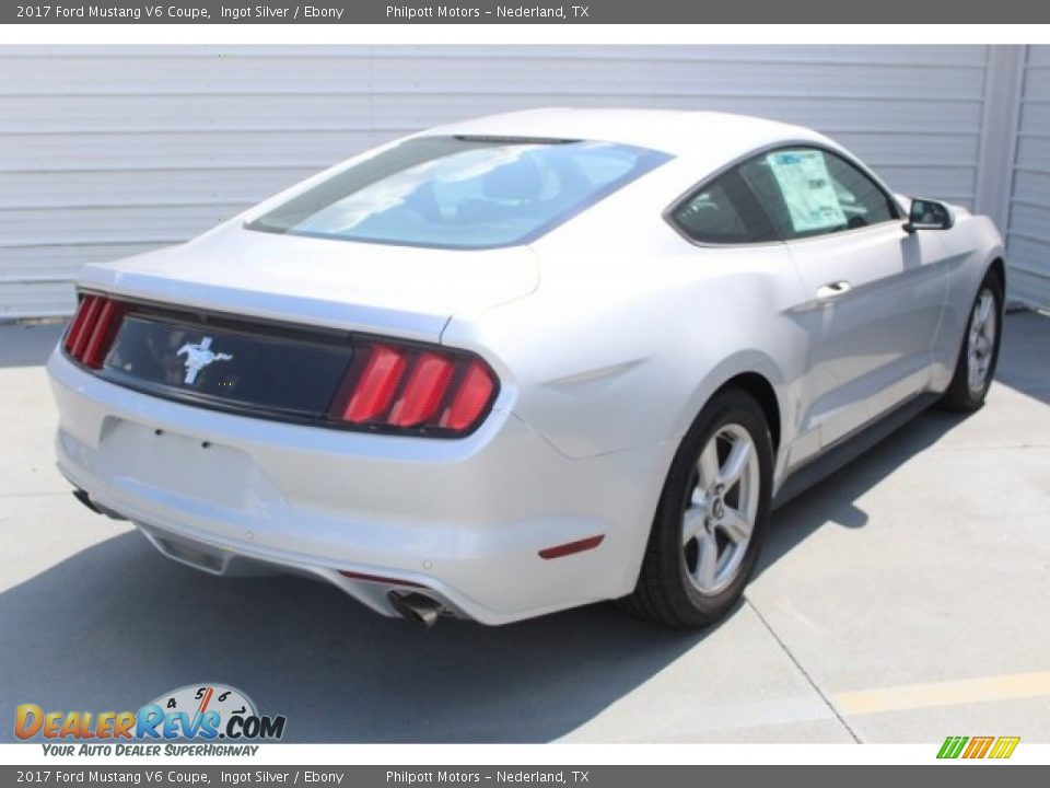 2017 Ford Mustang V6 Coupe Ingot Silver / Ebony Photo #8