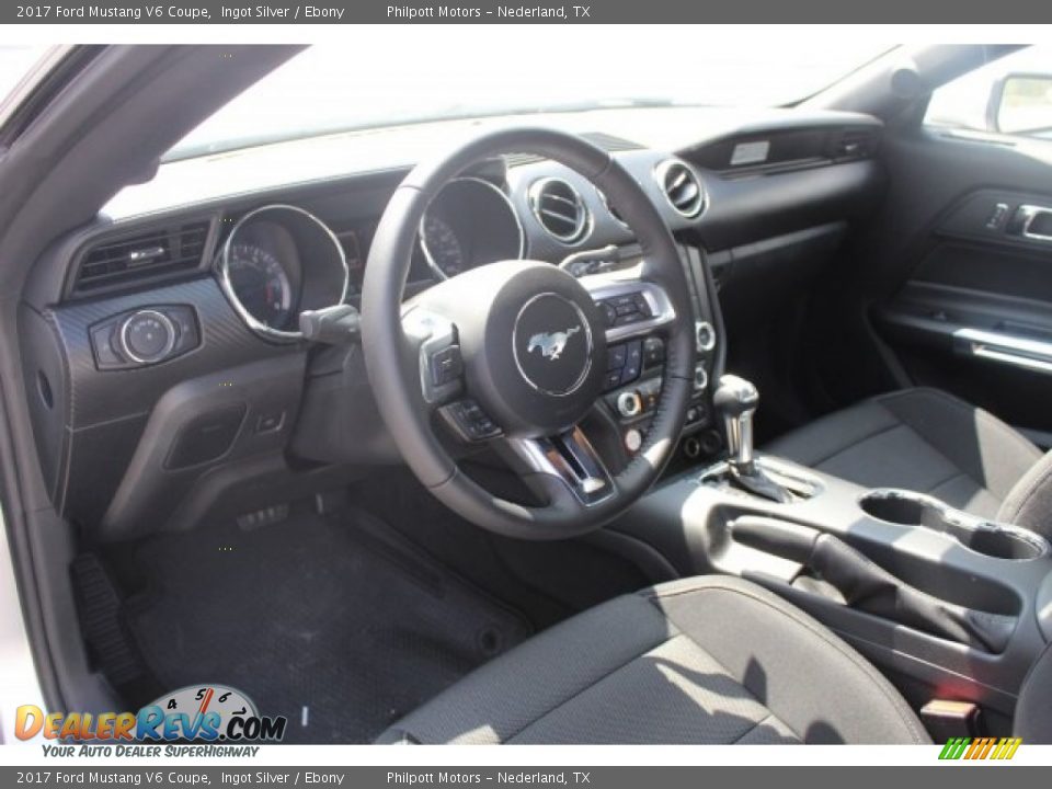2017 Ford Mustang V6 Coupe Ingot Silver / Ebony Photo #11