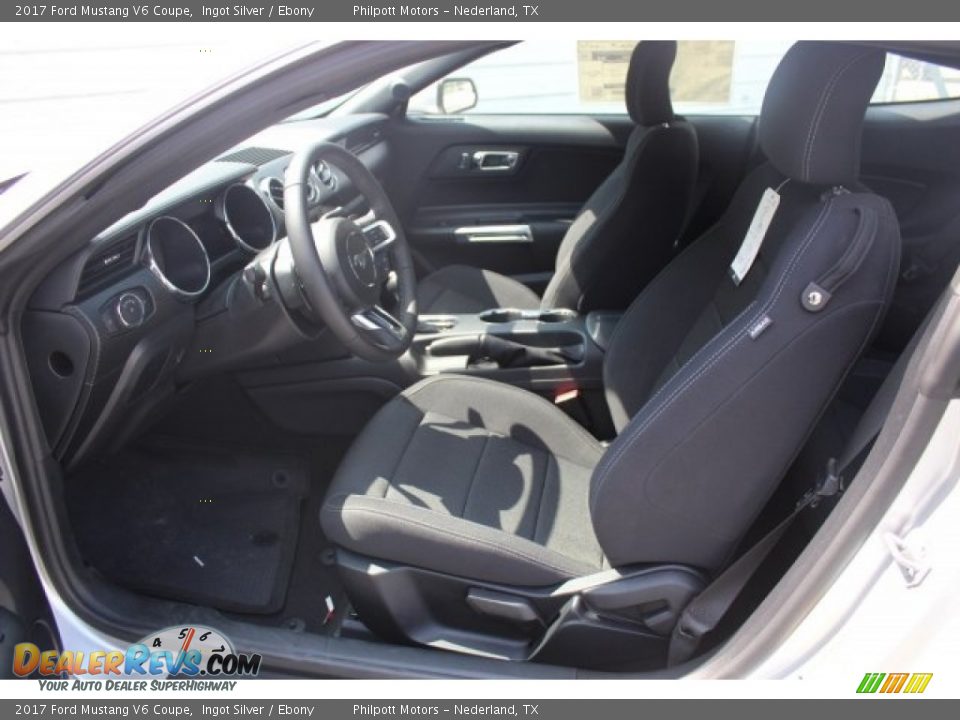 2017 Ford Mustang V6 Coupe Ingot Silver / Ebony Photo #12