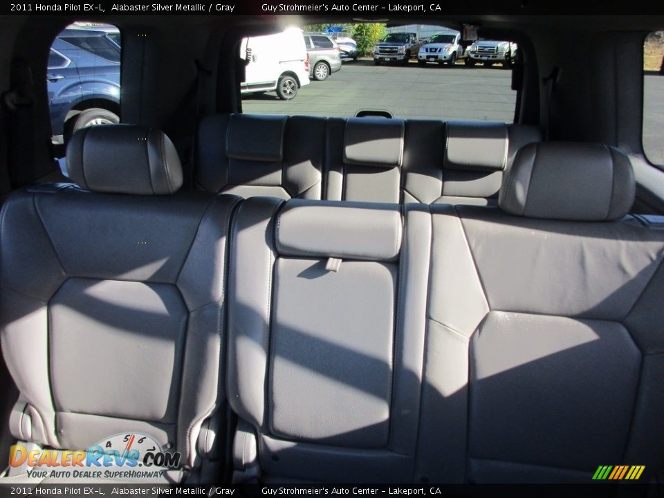 2011 Honda Pilot EX-L Alabaster Silver Metallic / Gray Photo #11