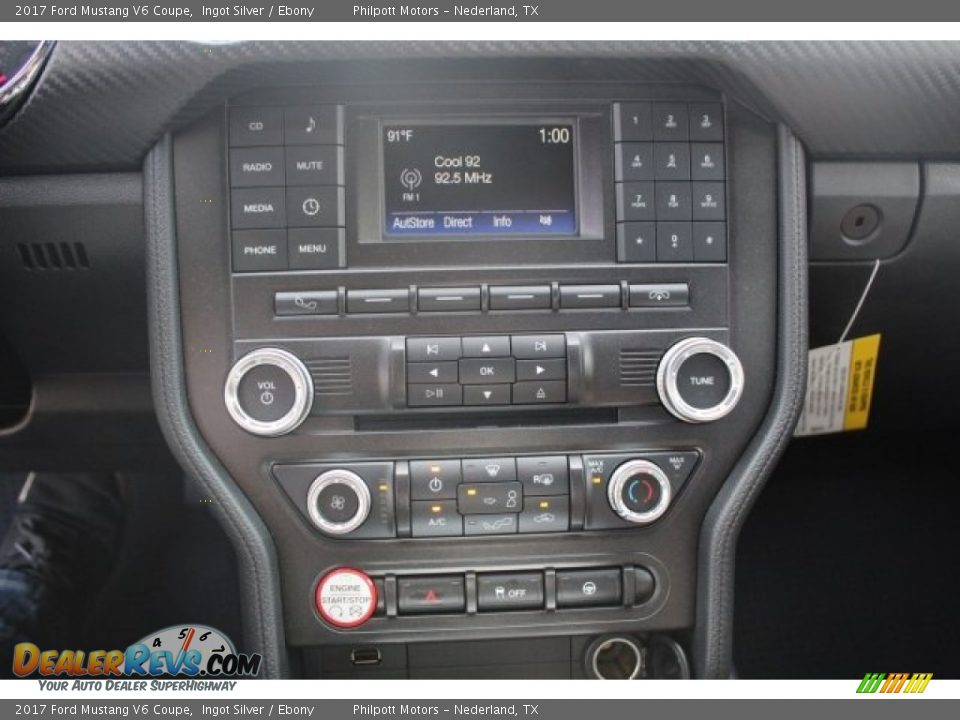 2017 Ford Mustang V6 Coupe Ingot Silver / Ebony Photo #15