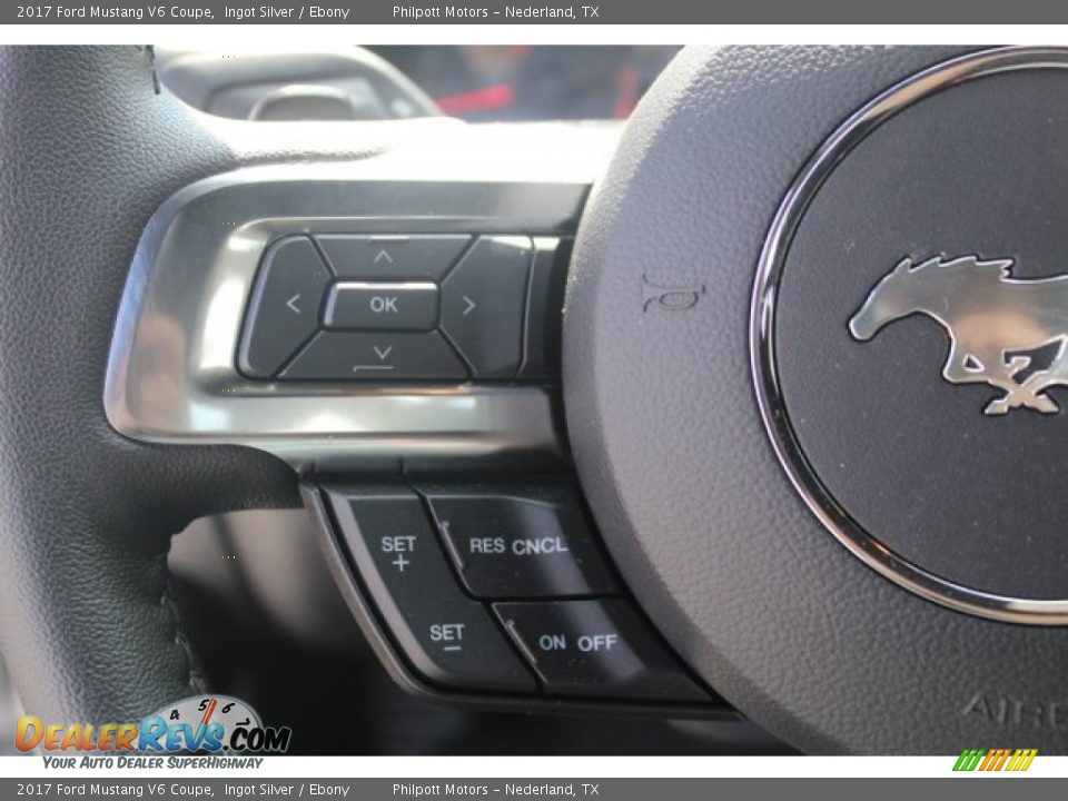 2017 Ford Mustang V6 Coupe Ingot Silver / Ebony Photo #18