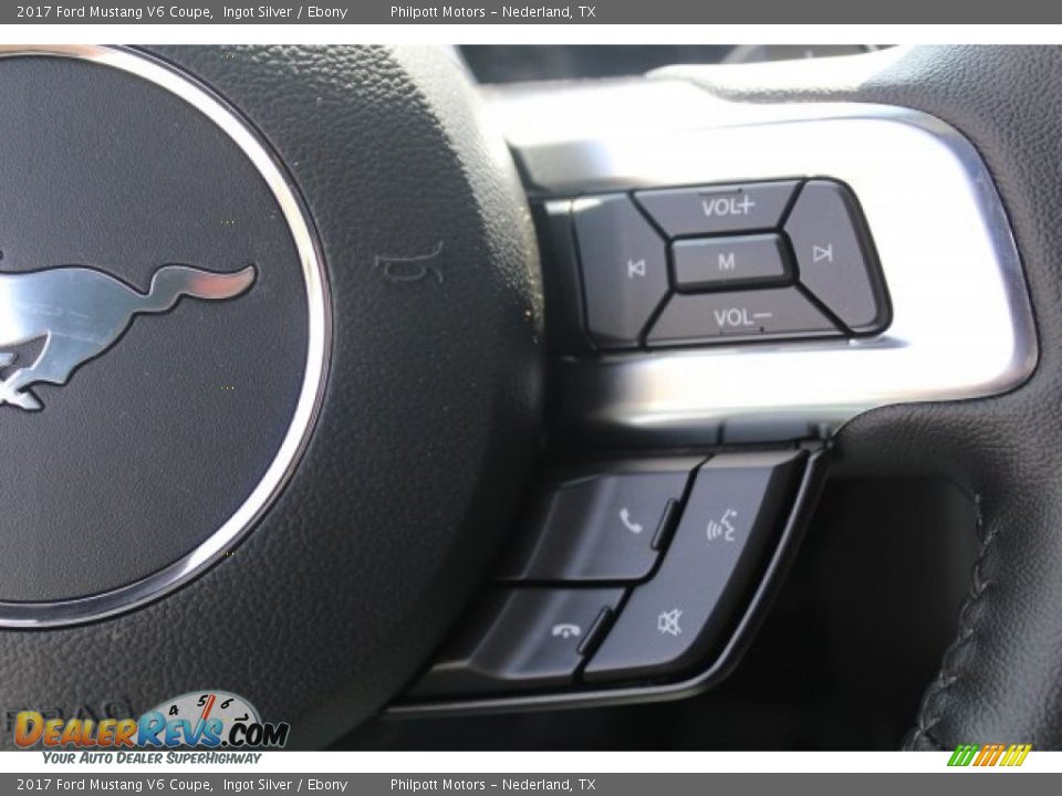 2017 Ford Mustang V6 Coupe Ingot Silver / Ebony Photo #19
