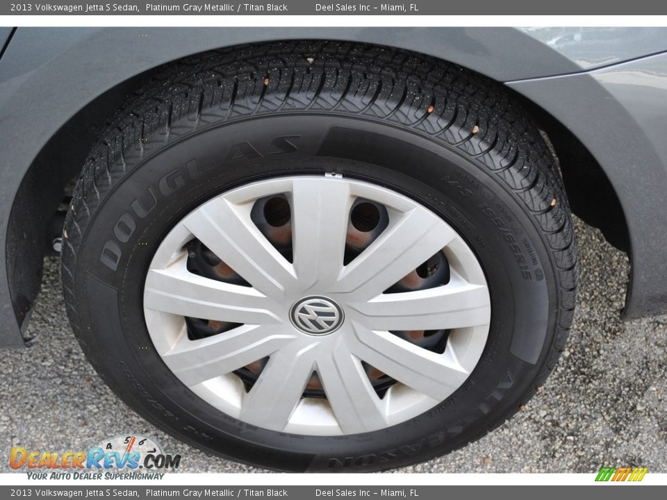 2013 Volkswagen Jetta S Sedan Platinum Gray Metallic / Titan Black Photo #11