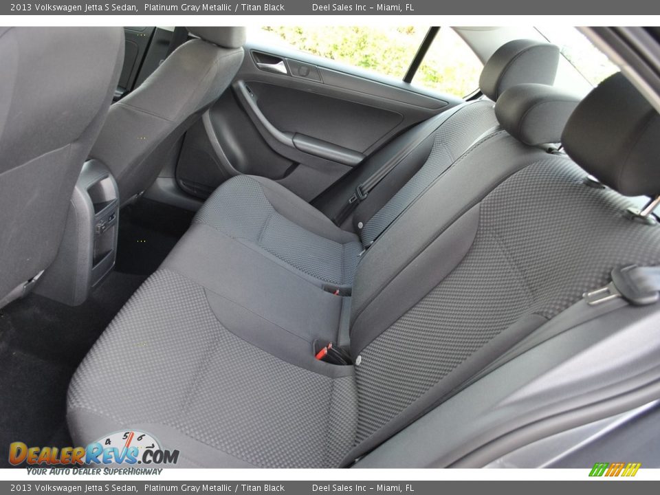 2013 Volkswagen Jetta S Sedan Platinum Gray Metallic / Titan Black Photo #12