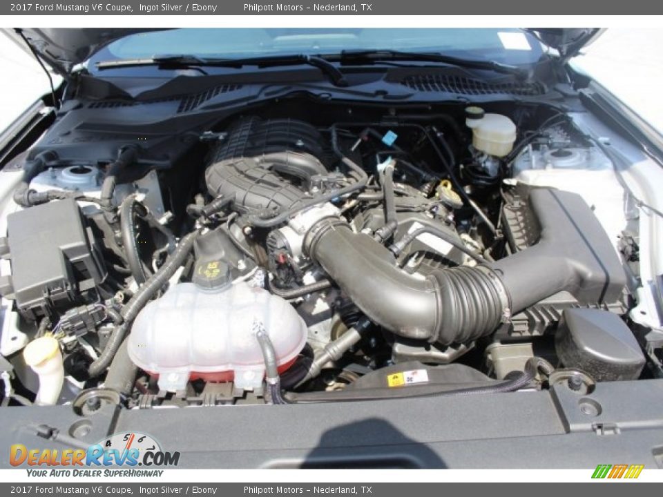 2017 Ford Mustang V6 Coupe Ingot Silver / Ebony Photo #22