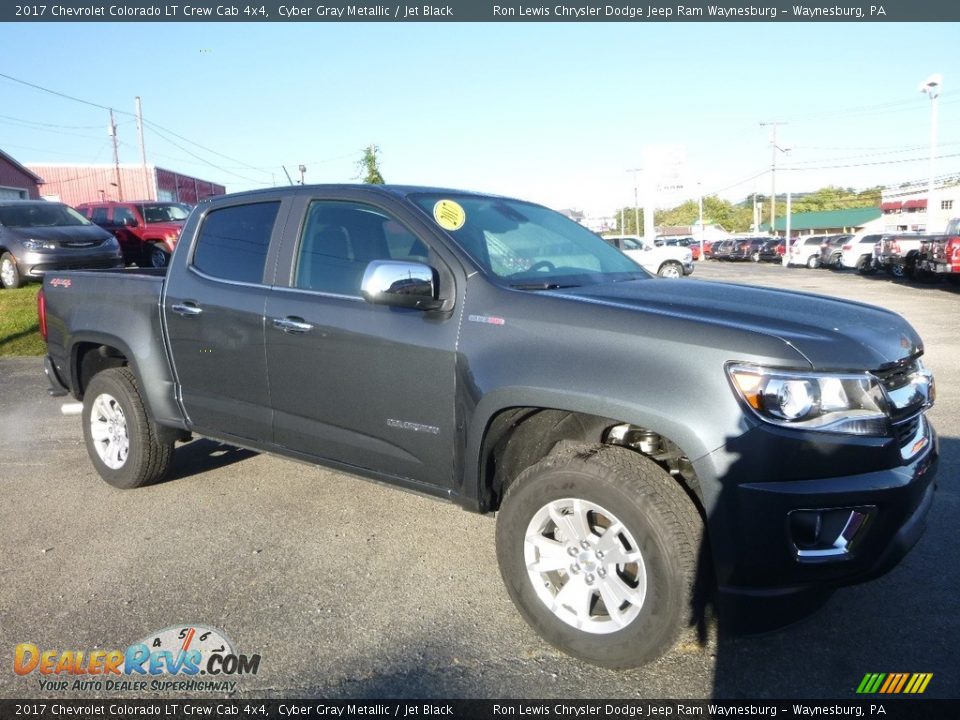 2017 Chevrolet Colorado LT Crew Cab 4x4 Cyber Gray Metallic / Jet Black Photo #6