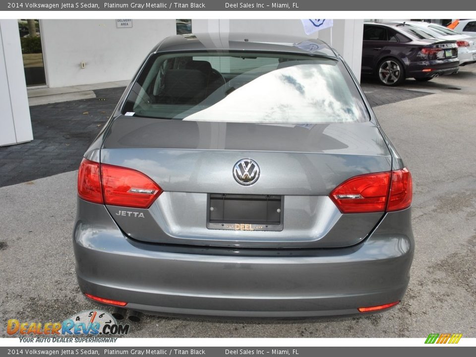 2014 Volkswagen Jetta S Sedan Platinum Gray Metallic / Titan Black Photo #8