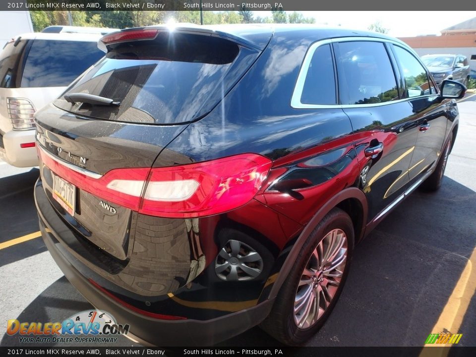 2017 Lincoln MKX Reserve AWD Black Velvet / Ebony Photo #3