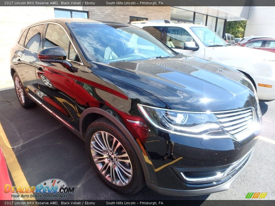 2017 Lincoln MKX Reserve AWD Black Velvet / Ebony Photo #4