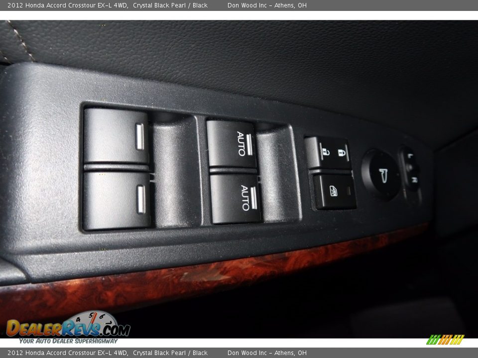 2012 Honda Accord Crosstour EX-L 4WD Crystal Black Pearl / Black Photo #31