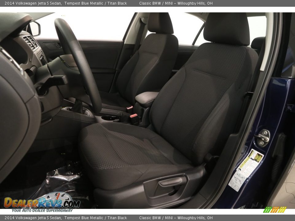 2014 Volkswagen Jetta S Sedan Tempest Blue Metallic / Titan Black Photo #5