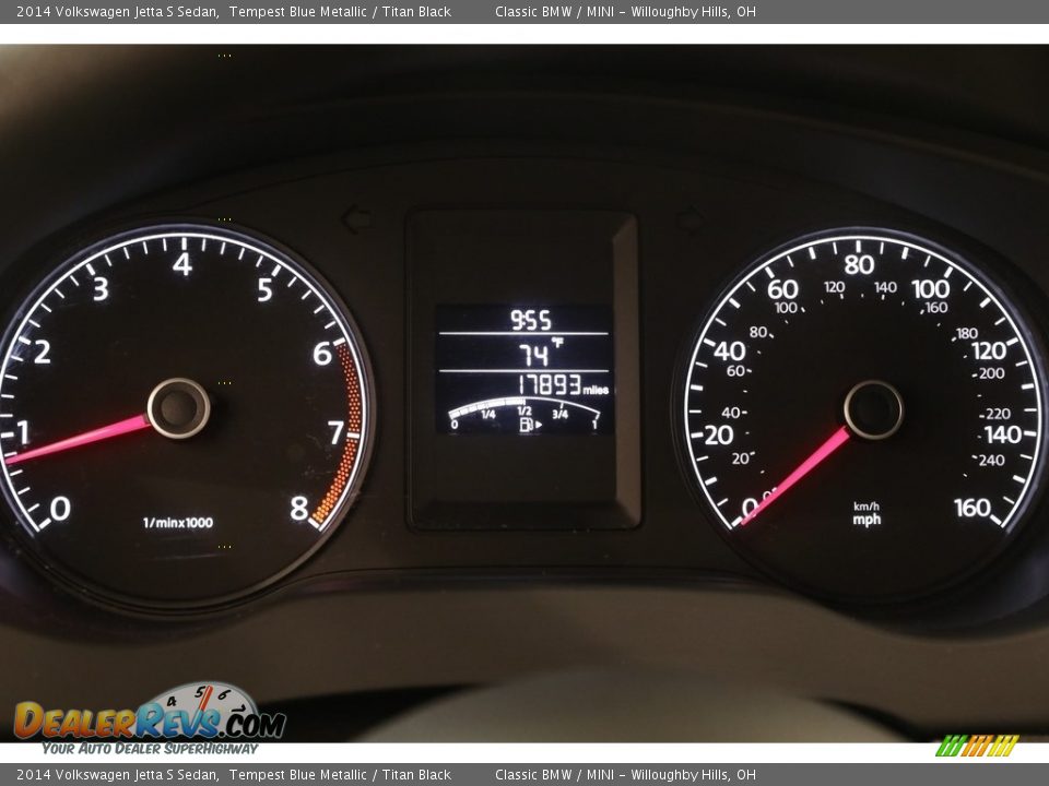 2014 Volkswagen Jetta S Sedan Tempest Blue Metallic / Titan Black Photo #7
