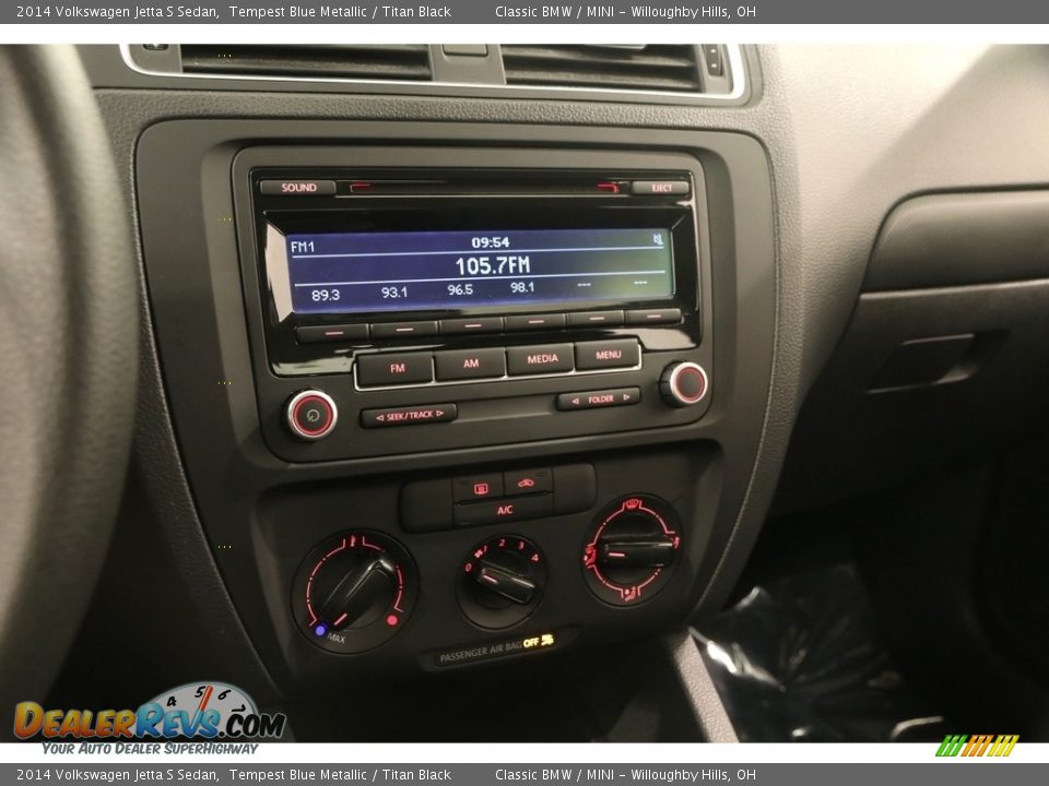 2014 Volkswagen Jetta S Sedan Tempest Blue Metallic / Titan Black Photo #8