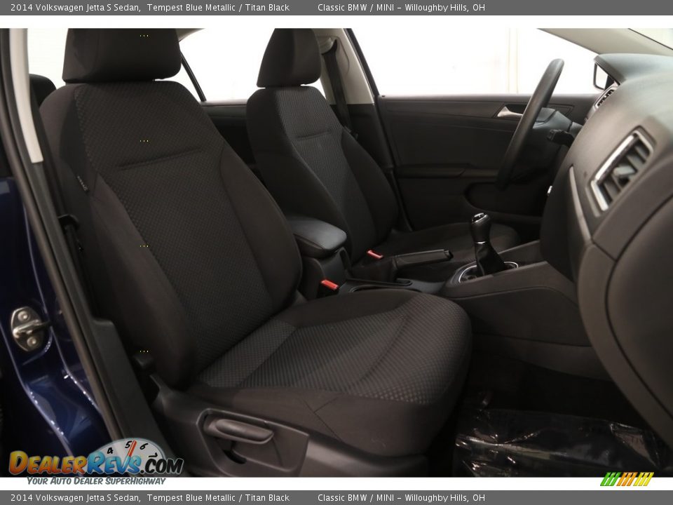 2014 Volkswagen Jetta S Sedan Tempest Blue Metallic / Titan Black Photo #11