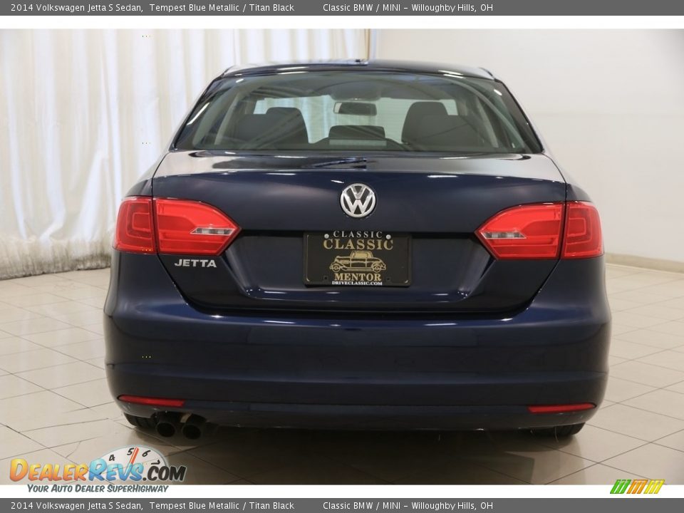 2014 Volkswagen Jetta S Sedan Tempest Blue Metallic / Titan Black Photo #14