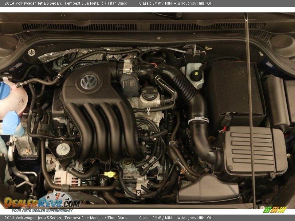 2014 Volkswagen Jetta S Sedan Tempest Blue Metallic / Titan Black Photo #15