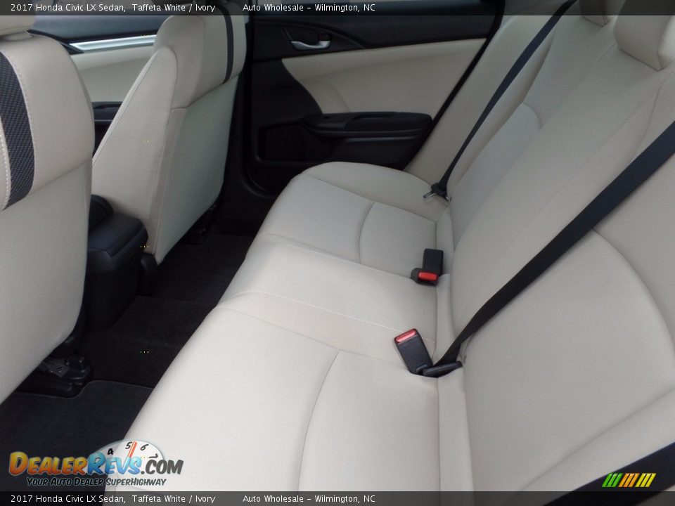 2017 Honda Civic LX Sedan Taffeta White / Ivory Photo #12