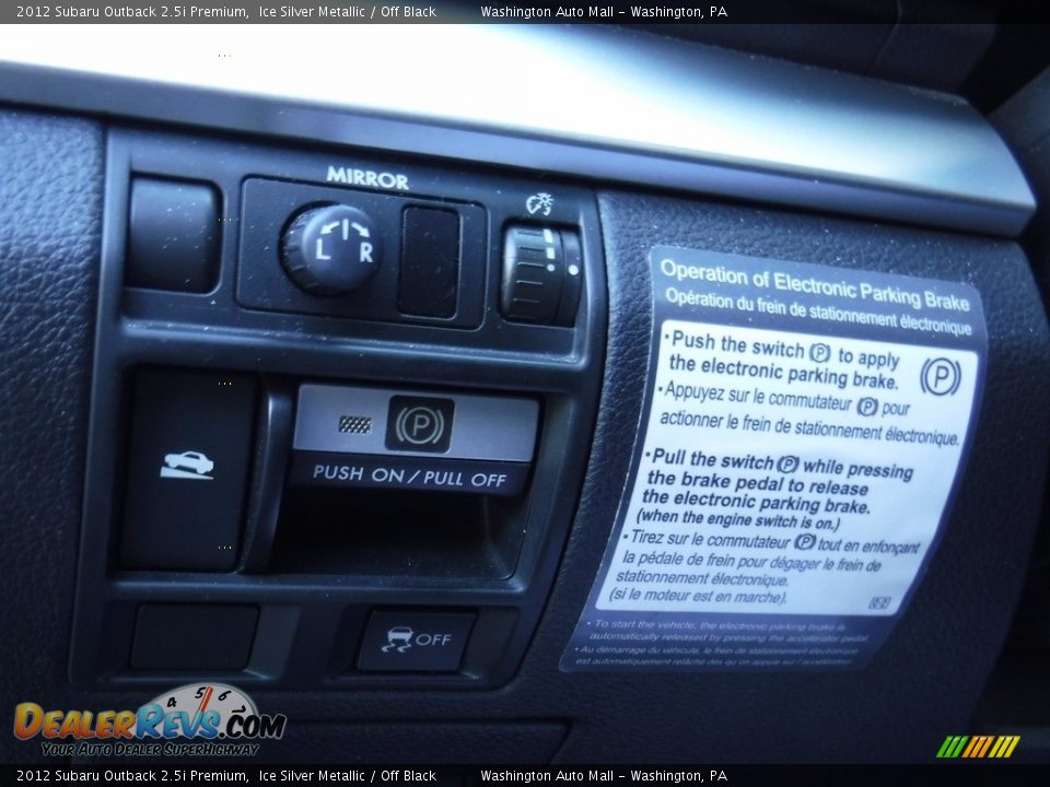 2012 Subaru Outback 2.5i Premium Ice Silver Metallic / Off Black Photo #15