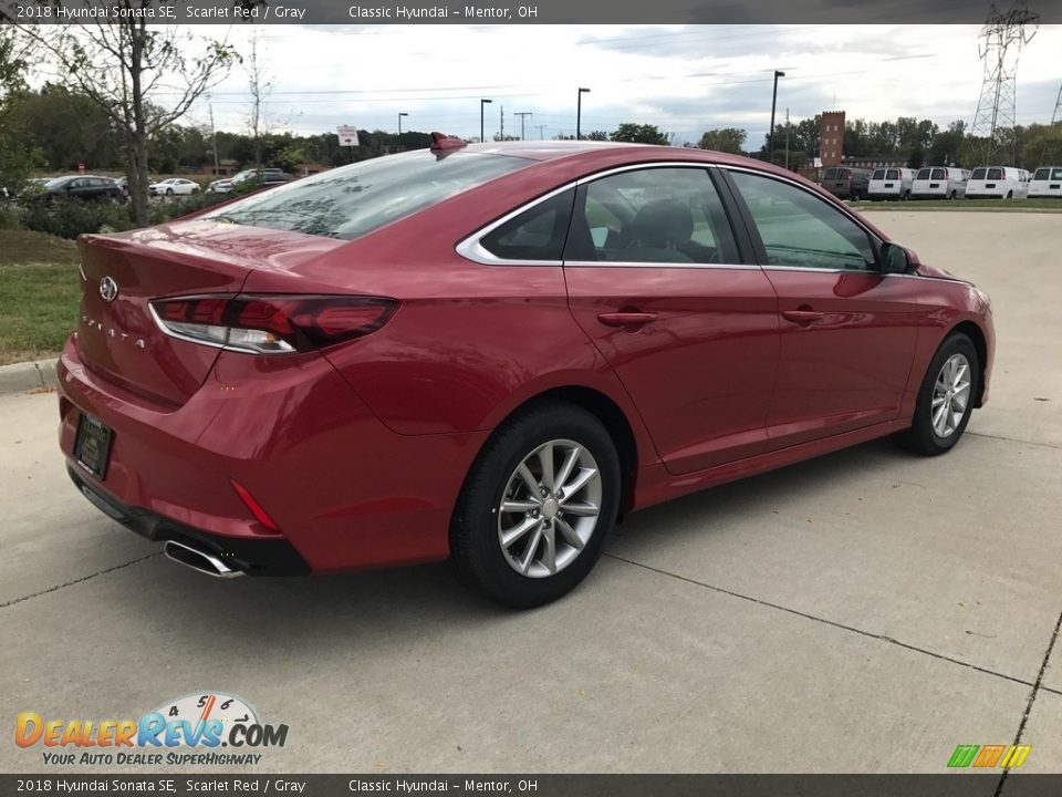 2018 Hyundai Sonata SE Scarlet Red / Gray Photo #2