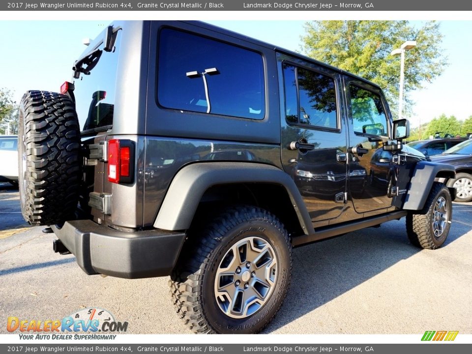 2017 Jeep Wrangler Unlimited Rubicon 4x4 Granite Crystal Metallic / Black Photo #3