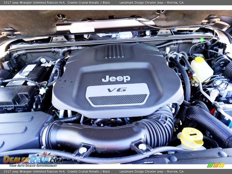 2017 Jeep Wrangler Unlimited Rubicon 4x4 Granite Crystal Metallic / Black Photo #5