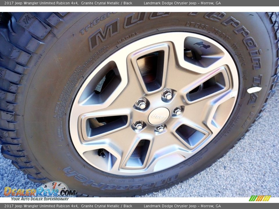 2017 Jeep Wrangler Unlimited Rubicon 4x4 Granite Crystal Metallic / Black Photo #7
