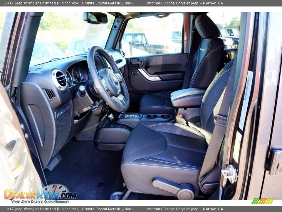 2017 Jeep Wrangler Unlimited Rubicon 4x4 Granite Crystal Metallic / Black Photo #8