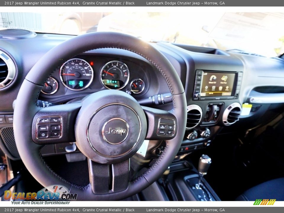 2017 Jeep Wrangler Unlimited Rubicon 4x4 Granite Crystal Metallic / Black Photo #9