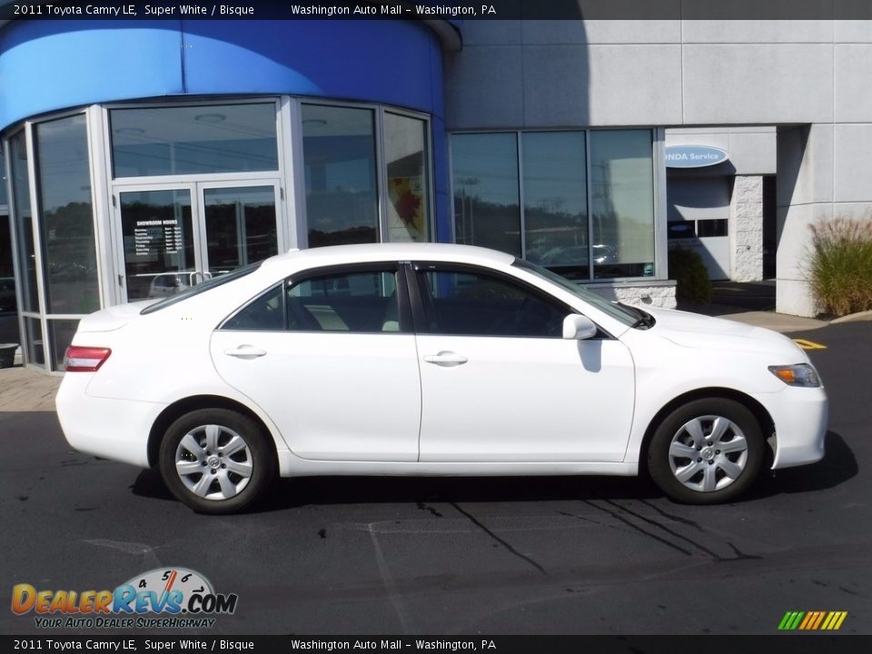 2011 Toyota Camry LE Super White / Bisque Photo #2