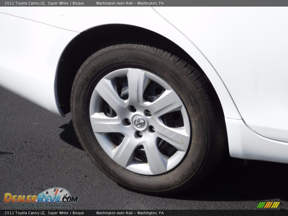 2011 Toyota Camry LE Super White / Bisque Photo #3