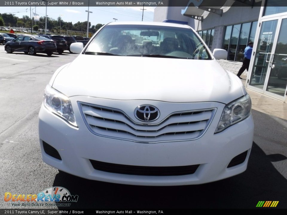 2011 Toyota Camry LE Super White / Bisque Photo #5