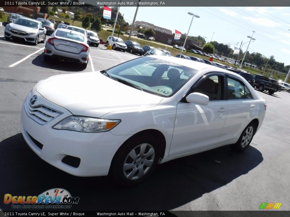 2011 Toyota Camry LE Super White / Bisque Photo #6